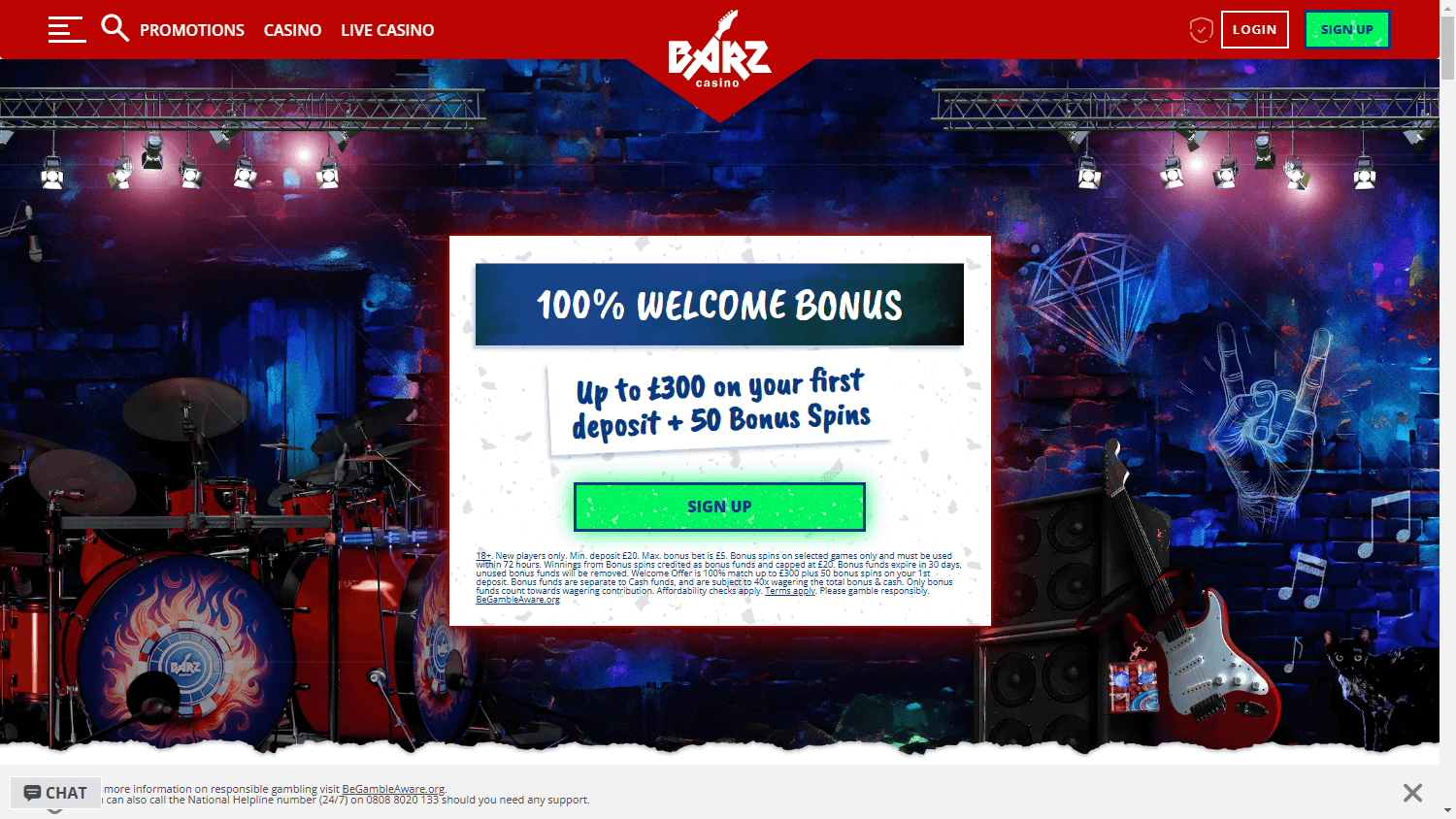 Barz Casino Desktop screenshot
